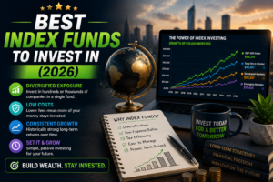 Illustration for the guide: Best Index Funds to Invest In (2026)